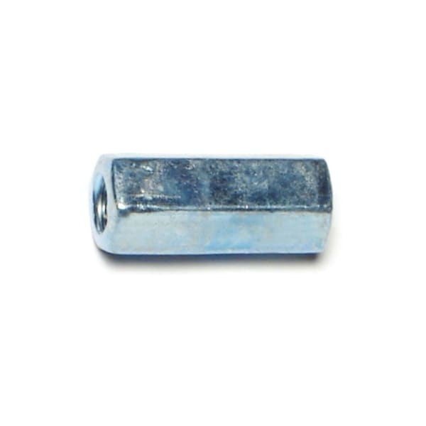 Midwest Fastener Coupling Nut, #10-32, Steel, Grade 2, Zinc Plated, 3/4 in Lg, 5/16 in Hex Wd, 5 PK 76241 - main